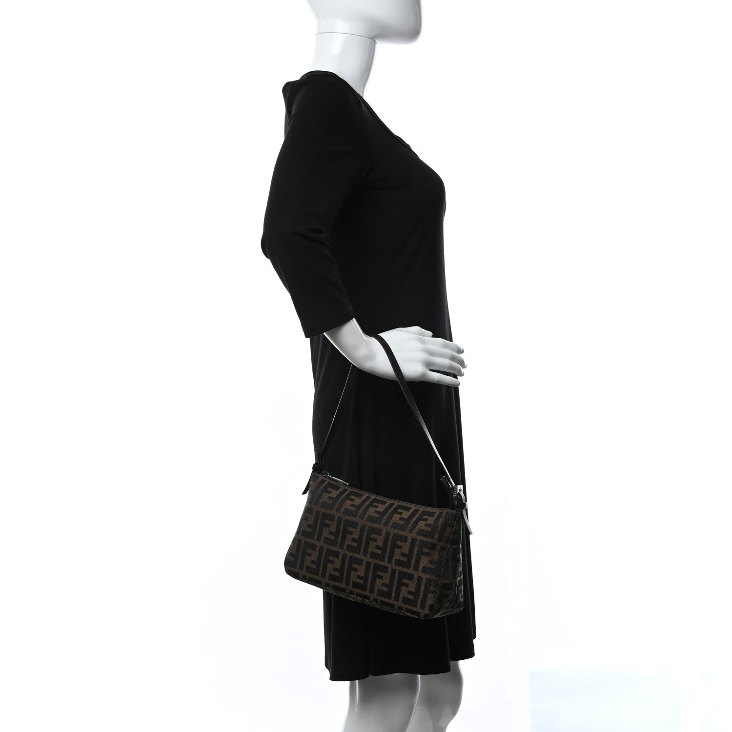 Fendi Zucca Pochette Tobacco Moro 2 of 9