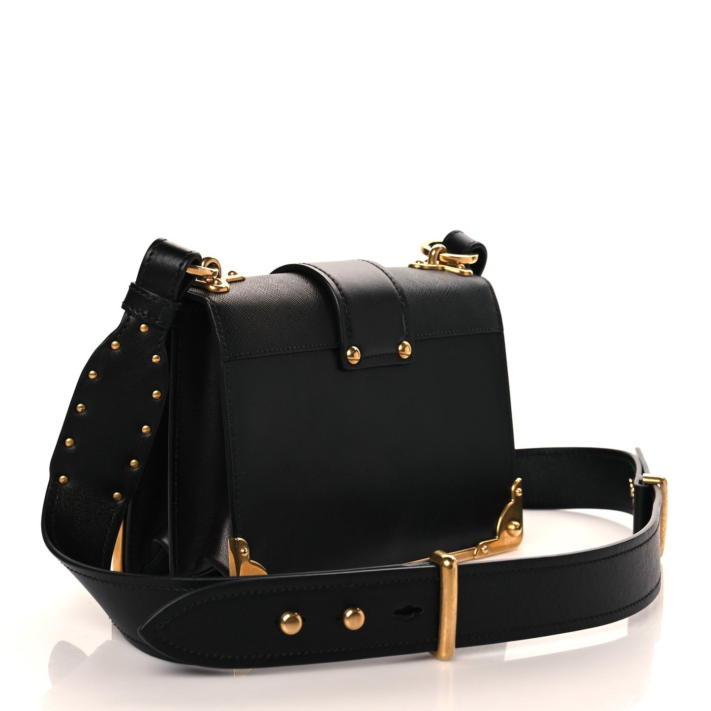 City Calf Saffiano Cahier Bag Black