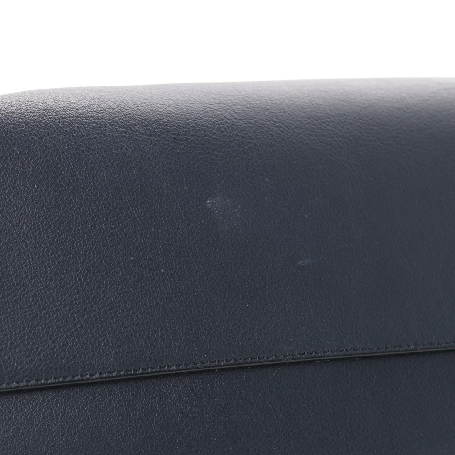 Saint Laurent Calfskin Shopping Tote Navy 5 of 7