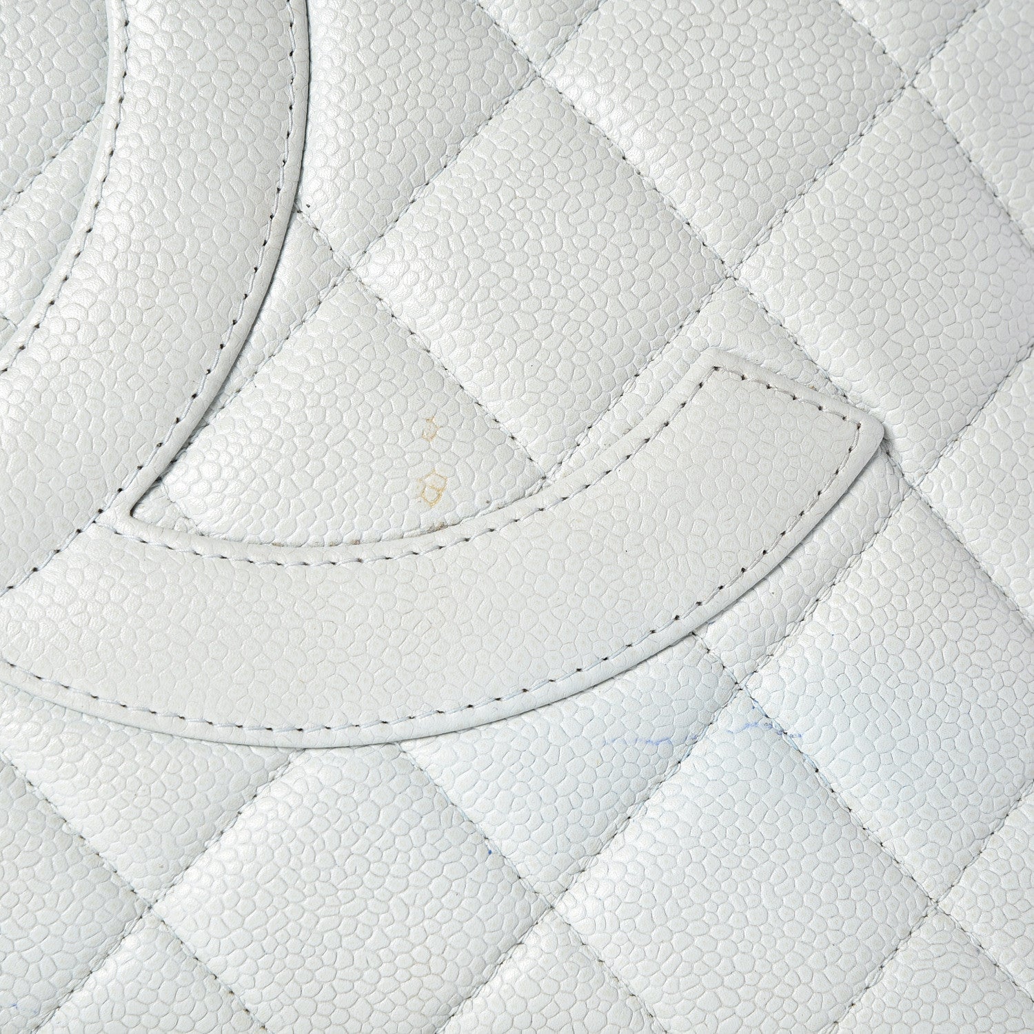Chanel Caviar Quilted Medallion Tote Light Blue 10 of 14