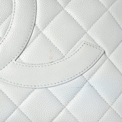 Chanel Caviar Quilted Medallion Tote Light Blue 10 of 14