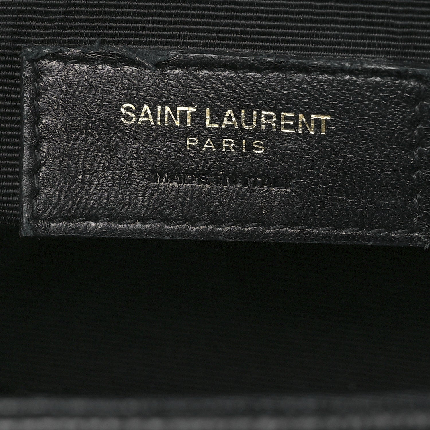 Saint Laurent Textured Calfskin Medium Classic Monogram Universite Bag Black 6 of 12