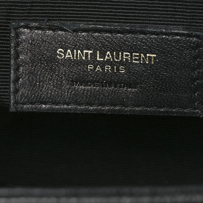 Saint Laurent Textured Calfskin Medium Classic Monogram Universite Bag Black 6 of 12