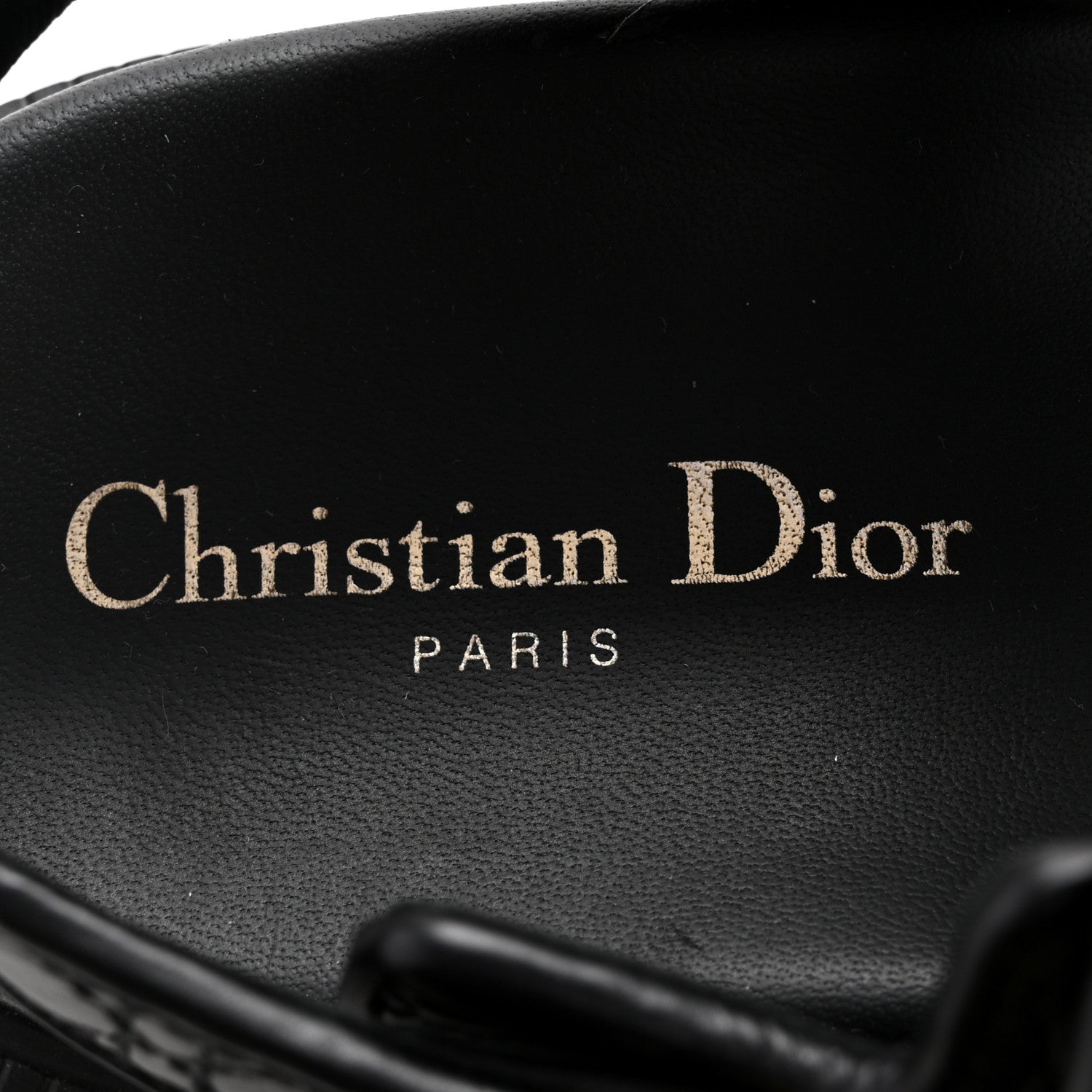 Christian Dior Calfskin Cannage Dioract 10mm Sandals 37 Black 7 of 12
