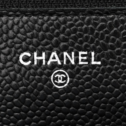Chanel Caviar Quilted Wallet on Chain WOC Black 6 of 11