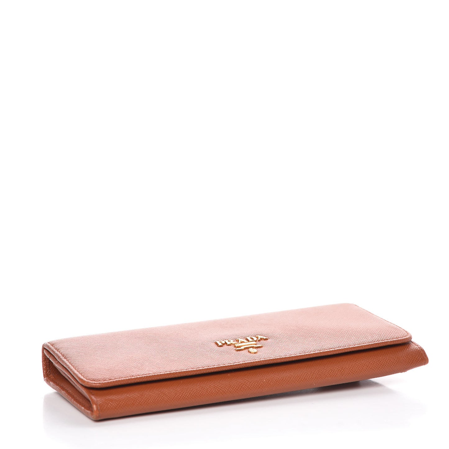 Saffiano Metal Continental Flap Wallet Rame