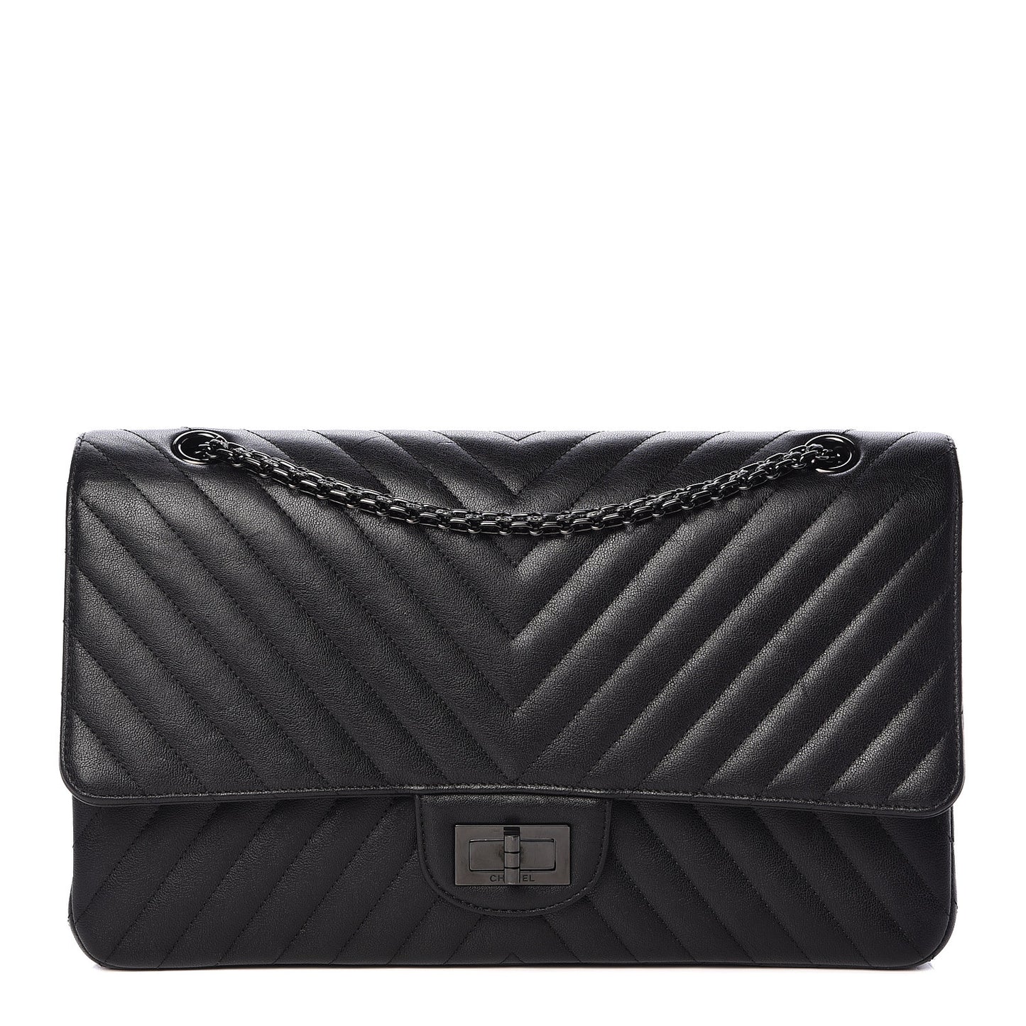 Sheepskin Chevron Quilted 2.55 Reissue 227 Flap So Black