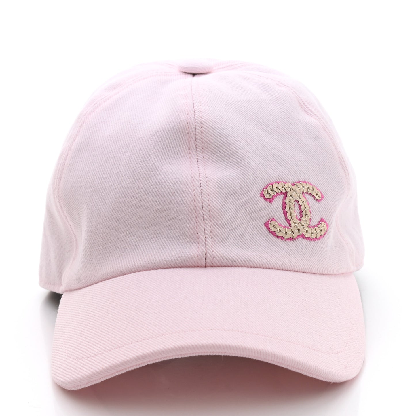 Cotton Sequin CC Cap Hat Light Pink