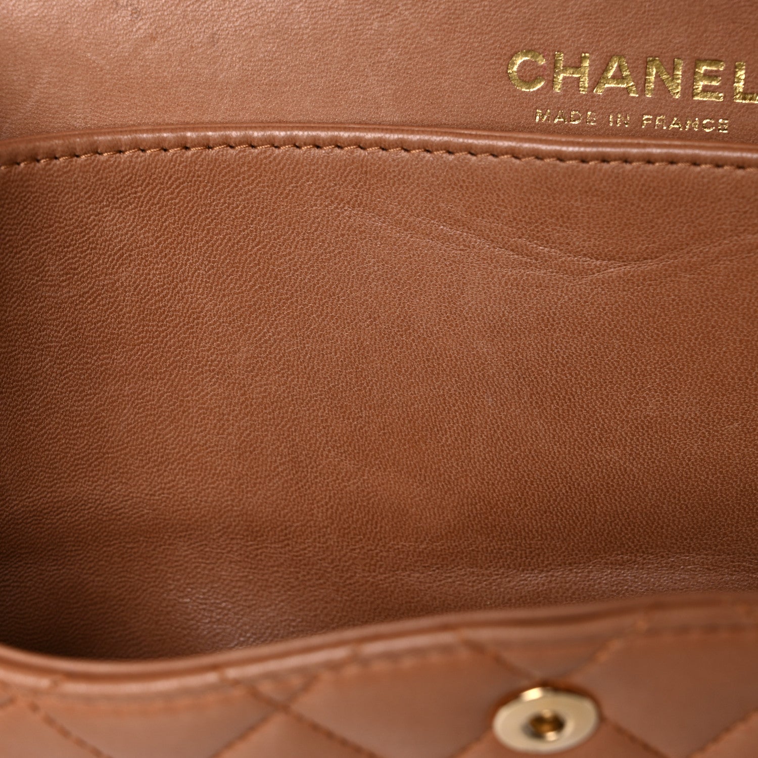 Chanel Lambskin Quilted Medium Double Flap Brown 29 of 46
