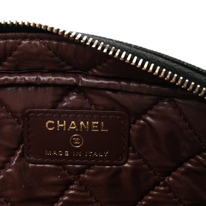 Chanel Caviar Quilted Toiletry Case With Chain Black 6 of 8