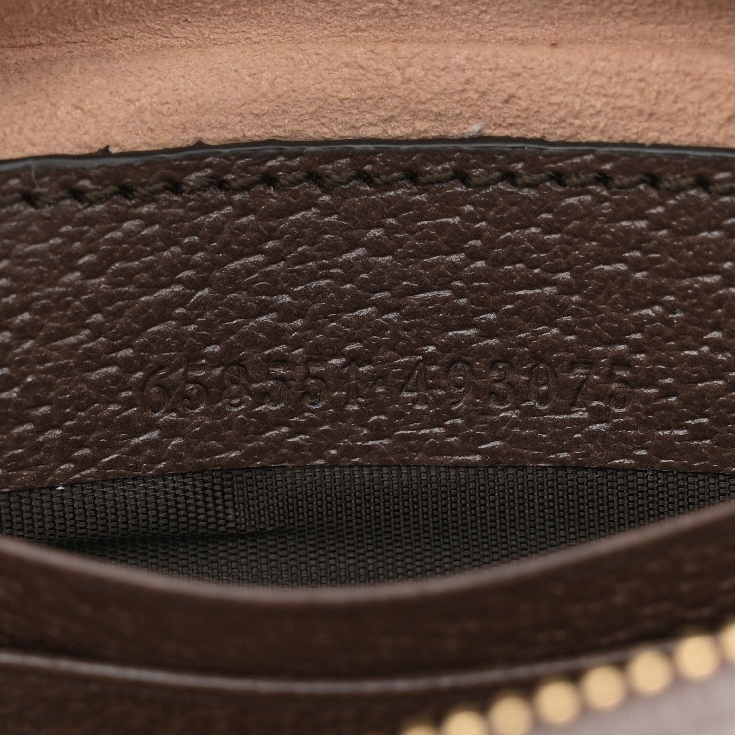 Gucci Monogram Jumbo GG Textured Dollar Calfskin Web Mini Ophidia Half Moon Hobo Camel Ebony New Acero 7 of 12