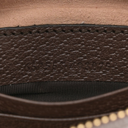 Gucci Monogram Jumbo GG Textured Dollar Calfskin Web Mini Ophidia Half Moon Hobo Camel Ebony New Acero 7 of 12