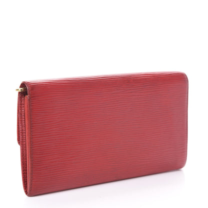 Louis Vuitton Epi Sarah Wallet Castillan Red 3 of 8