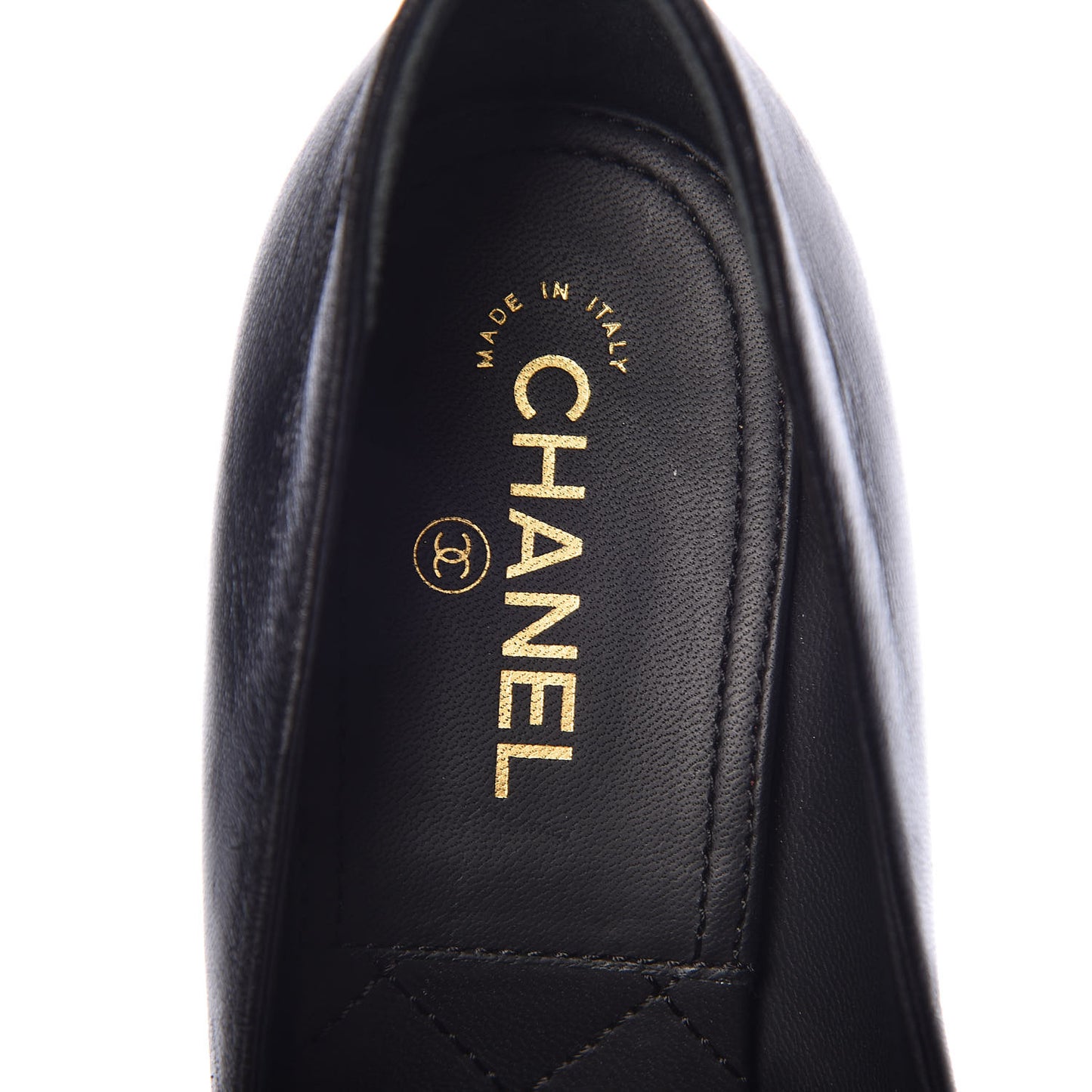 Lambskin Camellia Pumps 37 Black