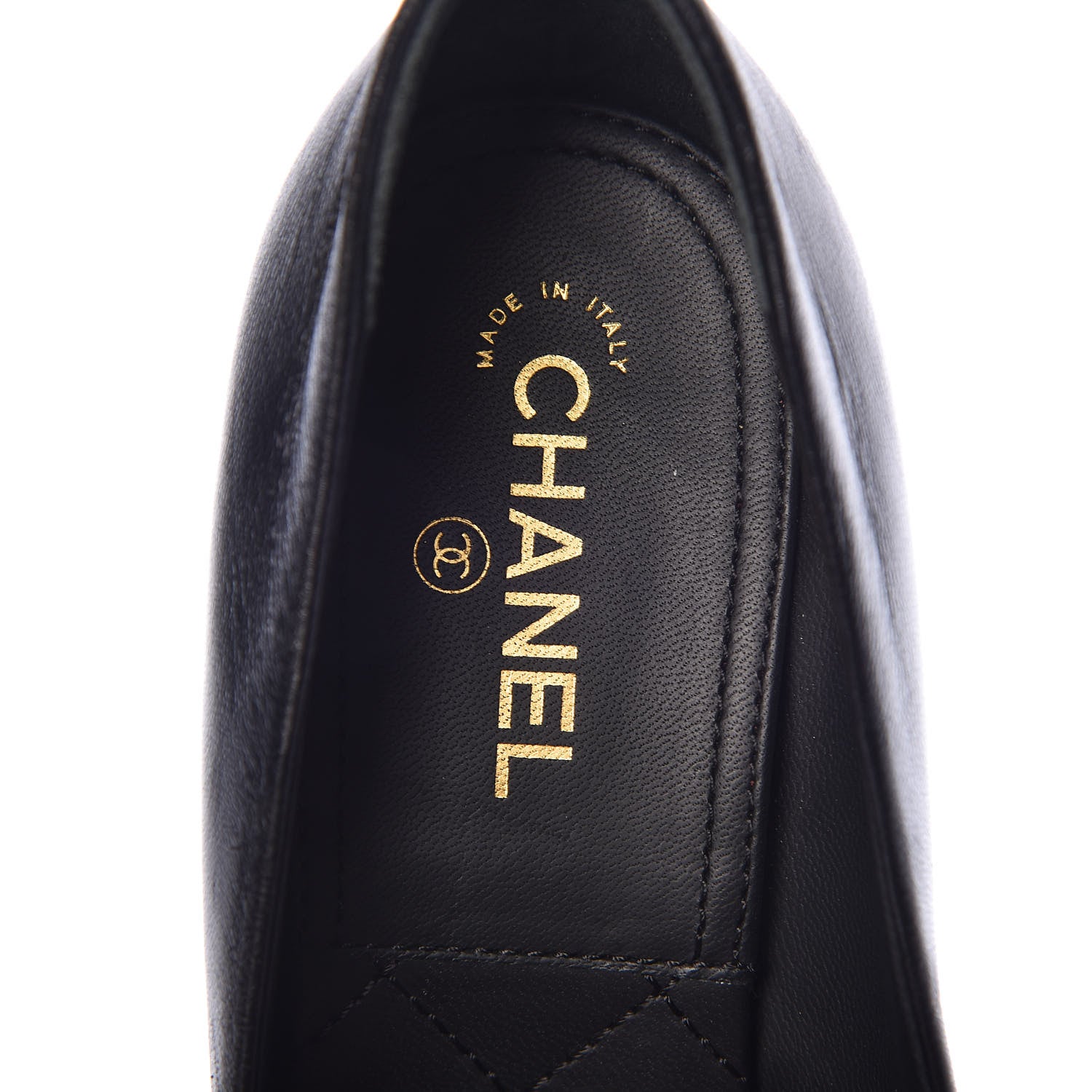 Chanel Lambskin Camellia Pumps 37 Black 7 of 11