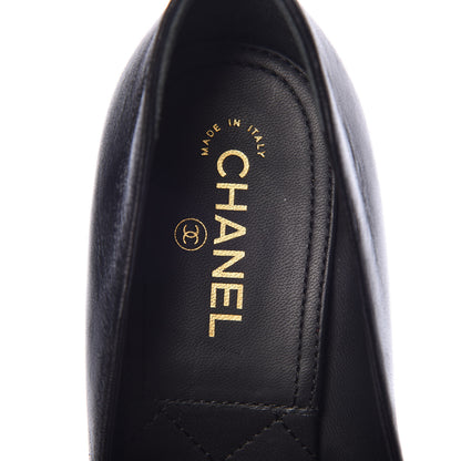 Chanel Lambskin Camellia Pumps 37 Black 7 of 11