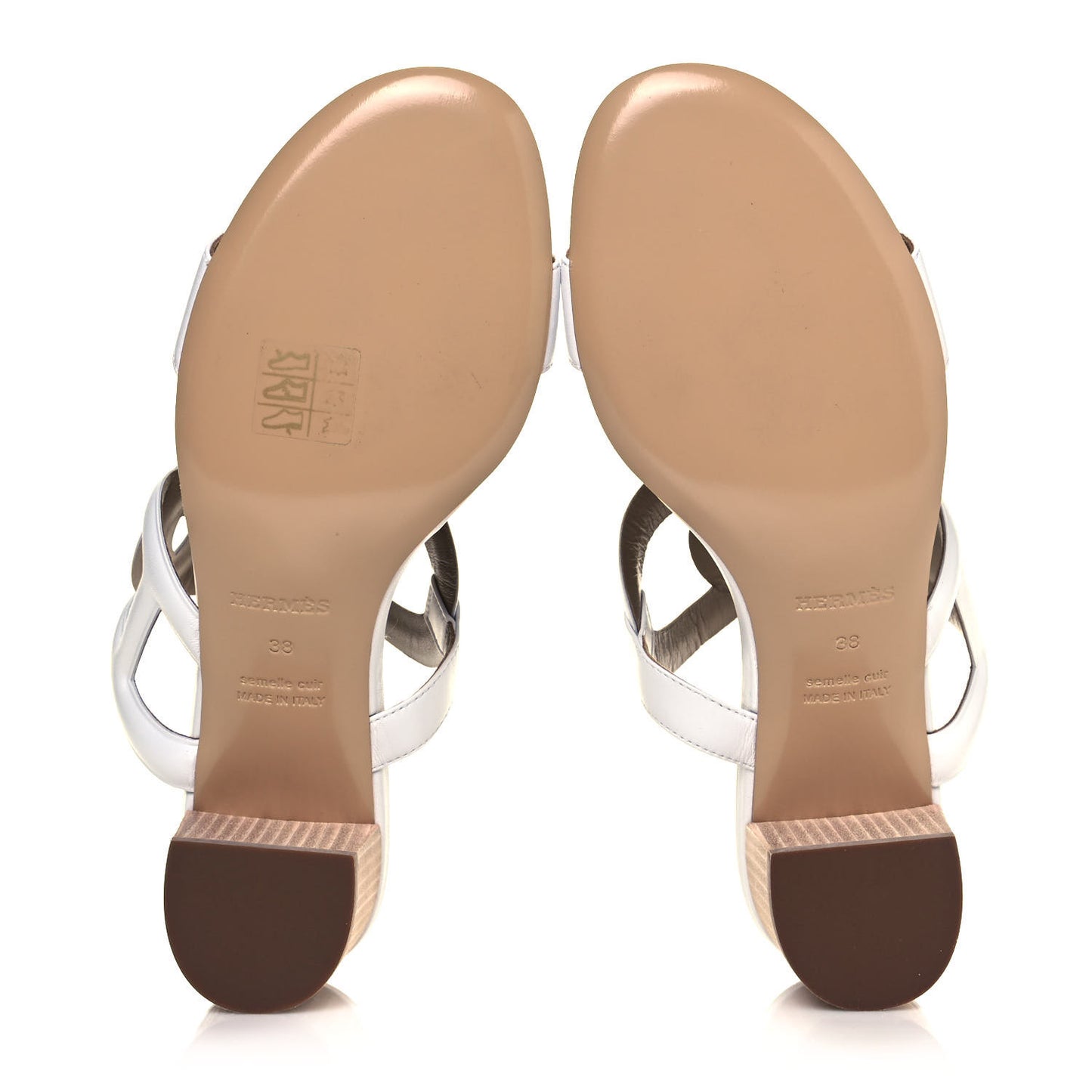Nappa Bikini Sandals 38 White