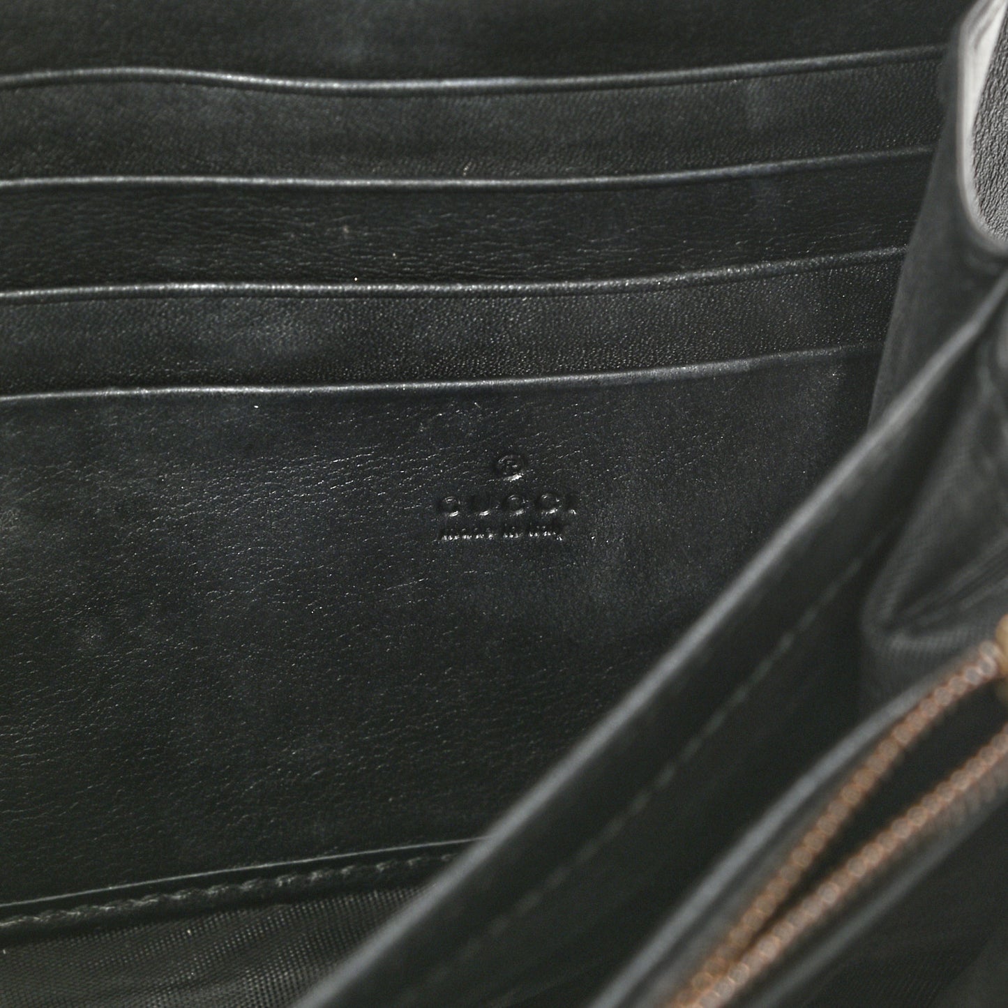Velvet Matelasse GG Marmont Chain Wallet Black