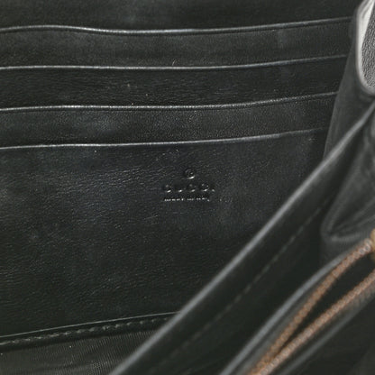 Gucci Velvet Matelasse GG Marmont Chain Wallet Black 6 of 9