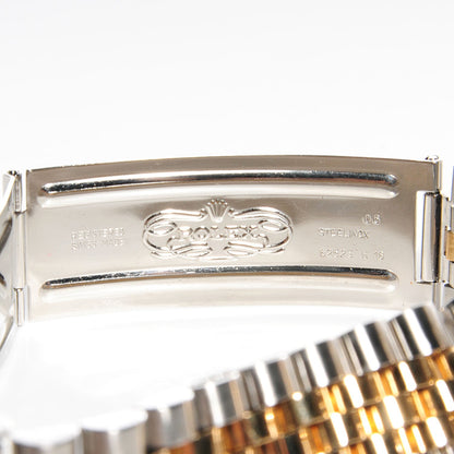 Rolex Stainless Steel 18K Yellow Gold Diamond 36mm Oyster Perpetual Datejust Watch Champagne 16233 4 of 5