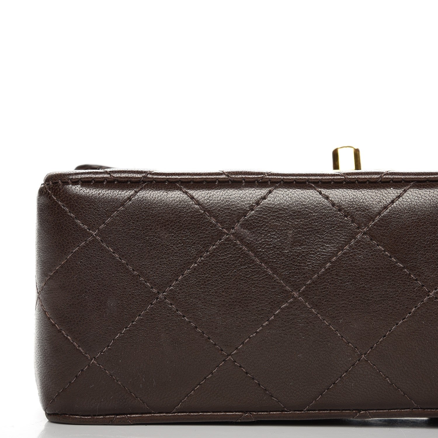 Chanel Lambskin Quilted Mini Square Flap Brown 9 of 12