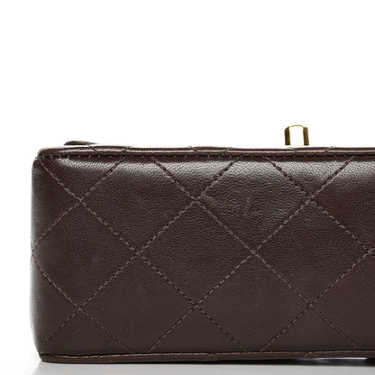 Chanel Lambskin Quilted Mini Square Flap Brown 9 of 12
