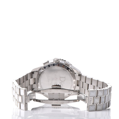 Christian Dior Stainless Steel Diamond Sapphire 38mm Christal Chronograph Quartz Watch White 6 of 6