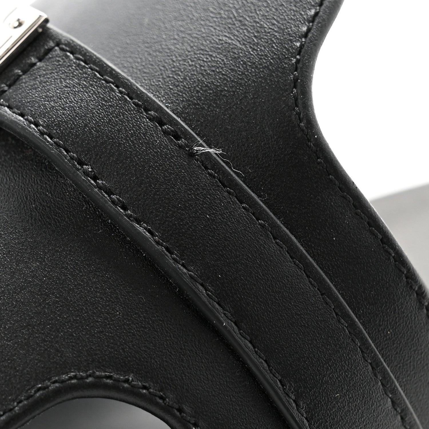 Hermes Calfskin Womens Empire Sandals 40.5 Black 9 of 11