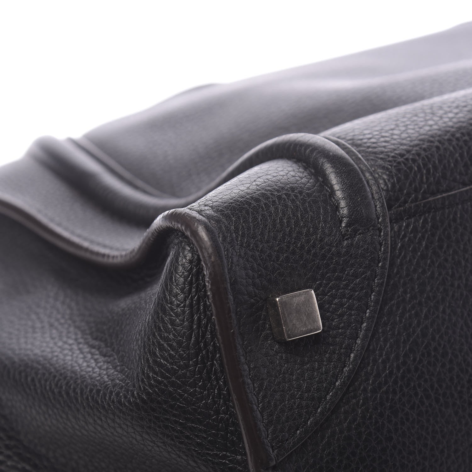 Celine Drummed Calfskin Micro Luggage Black 10 of 12