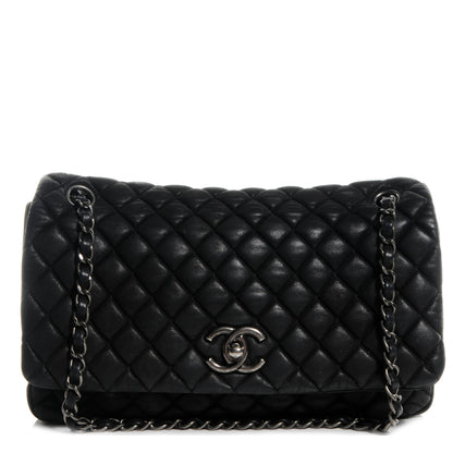 Chanel Iridescent Calfskin New Bubble Large Flap Dark Grey 1 of 9