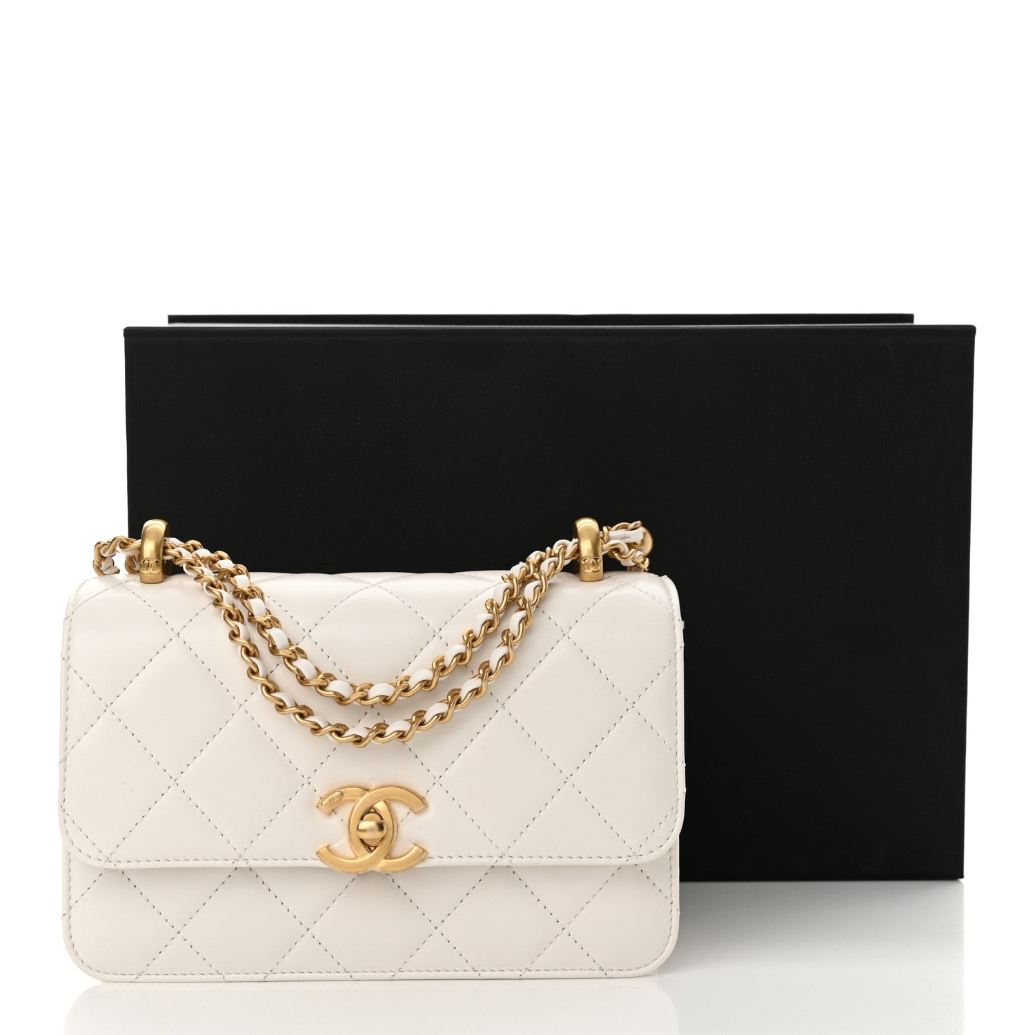 Chanel Calfskin Quilted Mini Perfect Fit Flap White 11 of 11