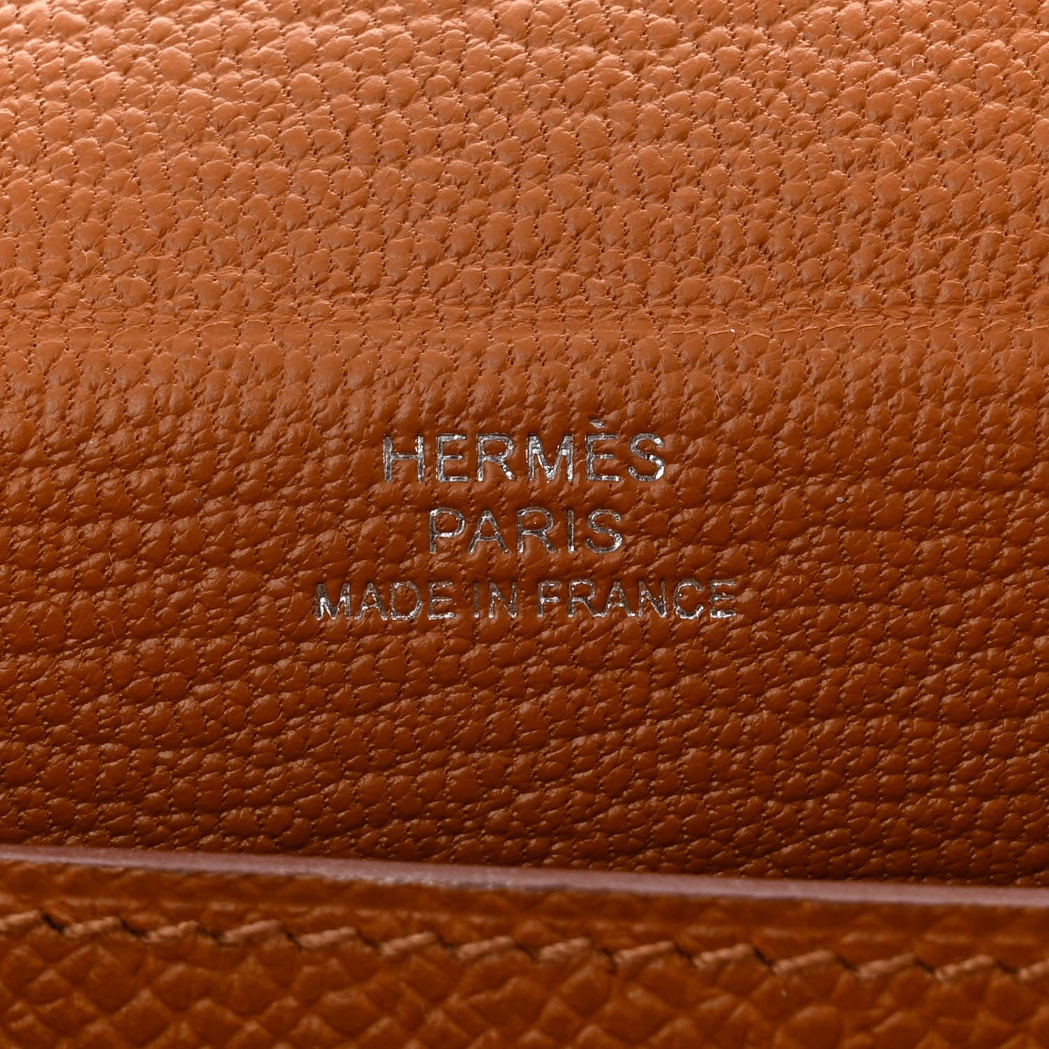 Hermes Epsom Kelly Multi Pocket Pochette To Go Gold 7 of 12