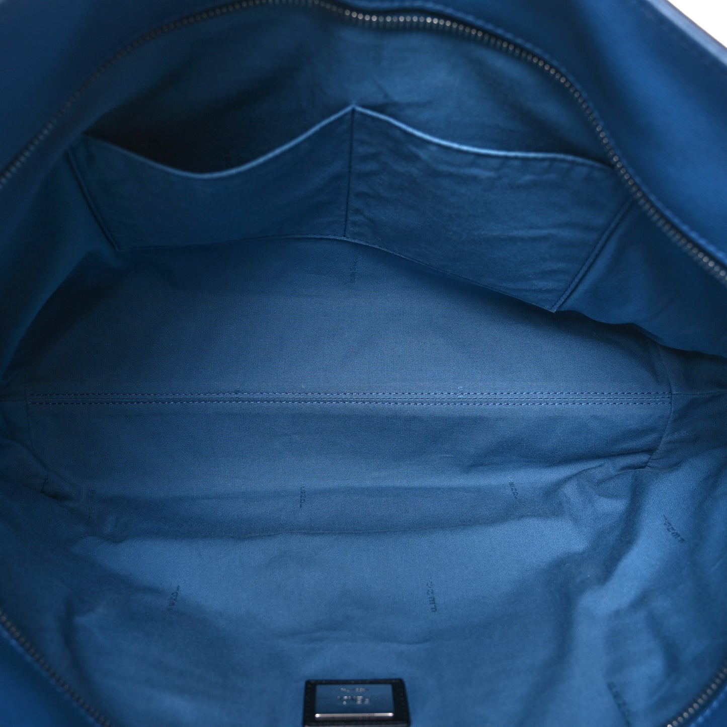 Vitello Elite Cuoio Monster Buggies Medium Roll Tote Black Multicolor Blue Cobalto