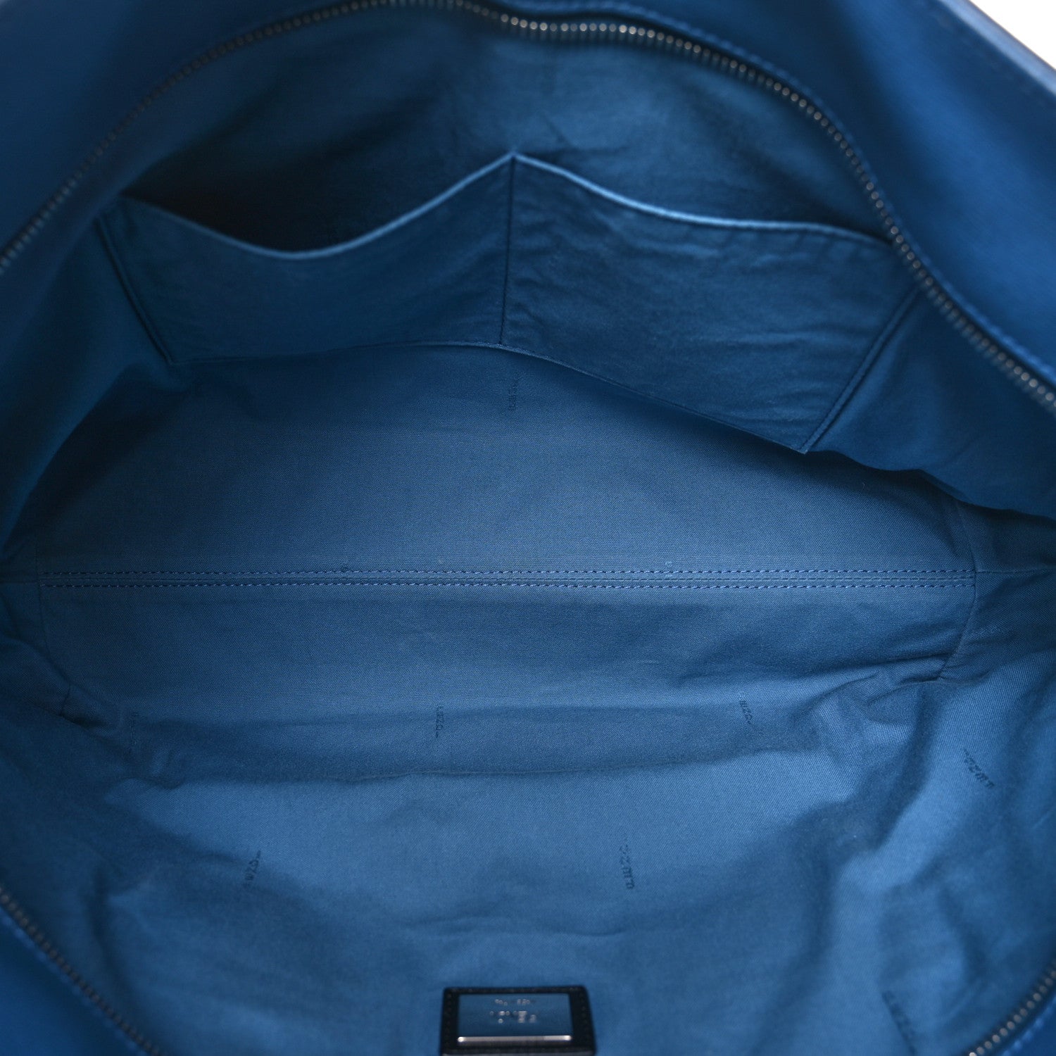 Fendi Vitello Elite Cuoio Monster Buggies Medium Roll Tote Black Multicolor Blue Cobalto 5 of 9