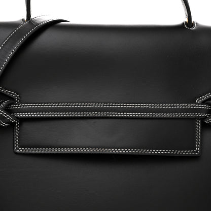 Celine Smooth Calfskin Double Stitching Mini Belt Bag Black 8 of 12
