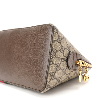Gucci GG Supreme Monogram Web Medium Ophidia Top Handle Dome Bag Brown 10 of 10