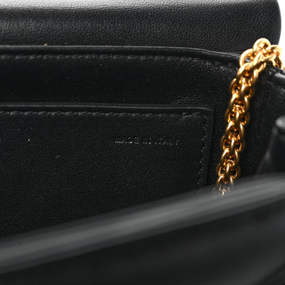 Valentino Garavani Nappa One Stud Chain Clutch Black 7 of 10