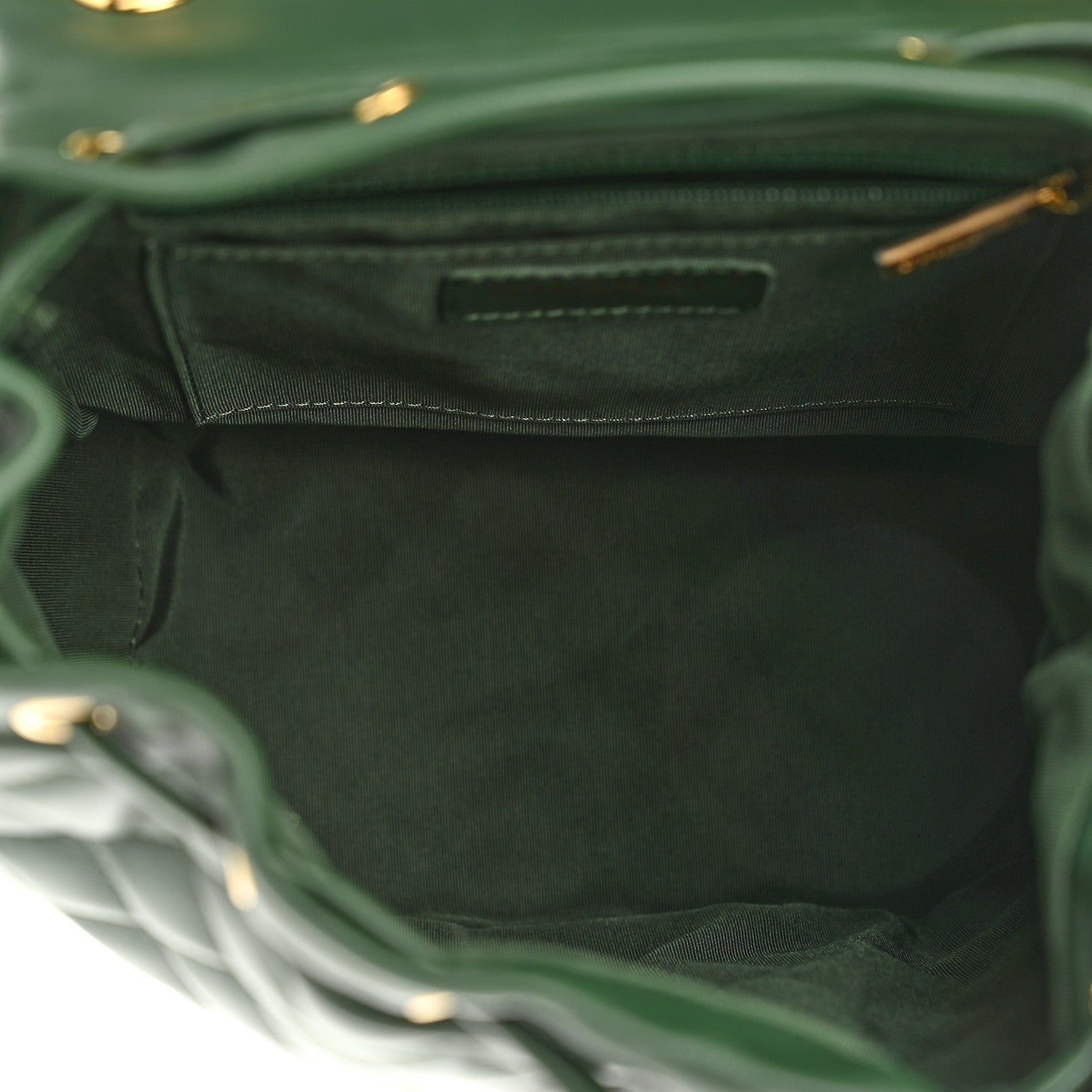Chanel Calfskin Quilted Small Urban Spirit Backpack Dark Green 5 of 10