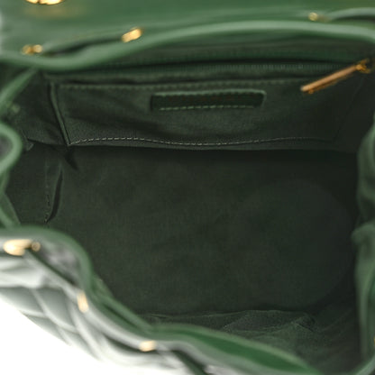 Chanel Calfskin Quilted Small Urban Spirit Backpack Dark Green 5 of 10