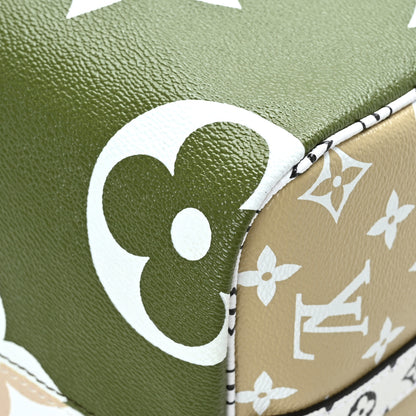 Louis Vuitton Monogram Giant Speedy Bandouliere 30 Kaki Beige 11 of 11
