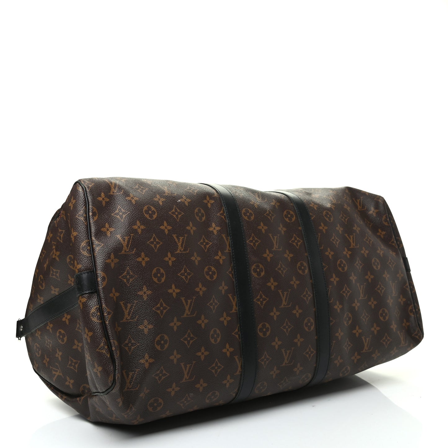 Monogram Macassar Keepall Bandouliere 55