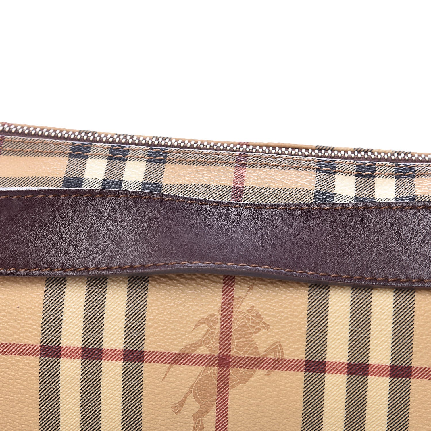 Burberry Haymarket Check Shoulder Bag Chocolate 10 of 12