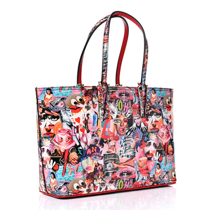 Christian Louboutin Patent Calfskin Small Oh Xtian Cabata Tote Red 4 of 13