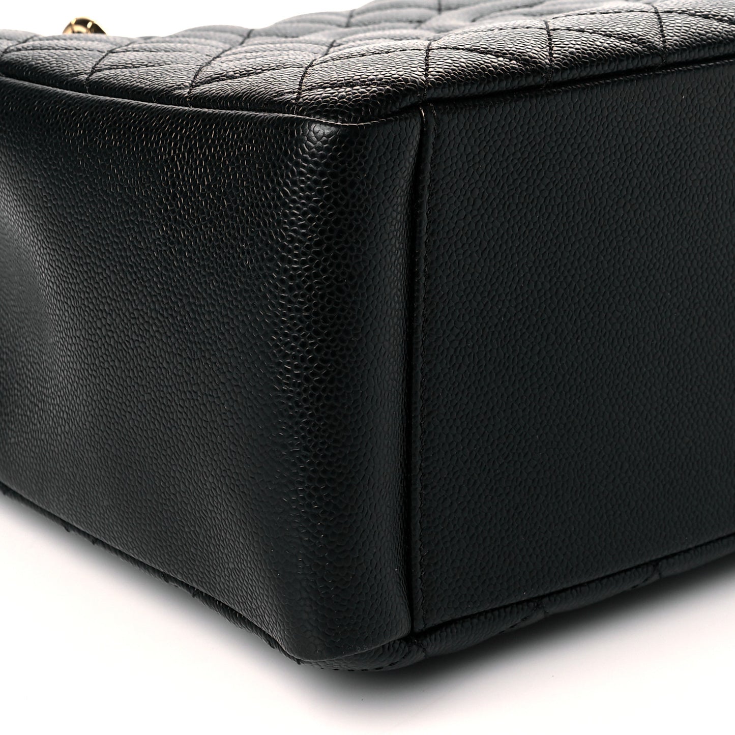Caviar Quilted Grand Shopping Tote GST Black