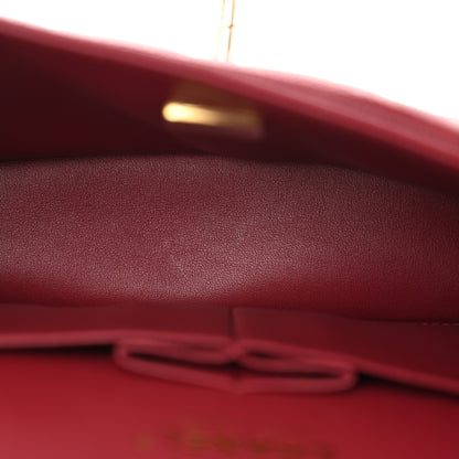 Chanel Caviar Quilted Medium Double Flap Dark Red 5 of 11