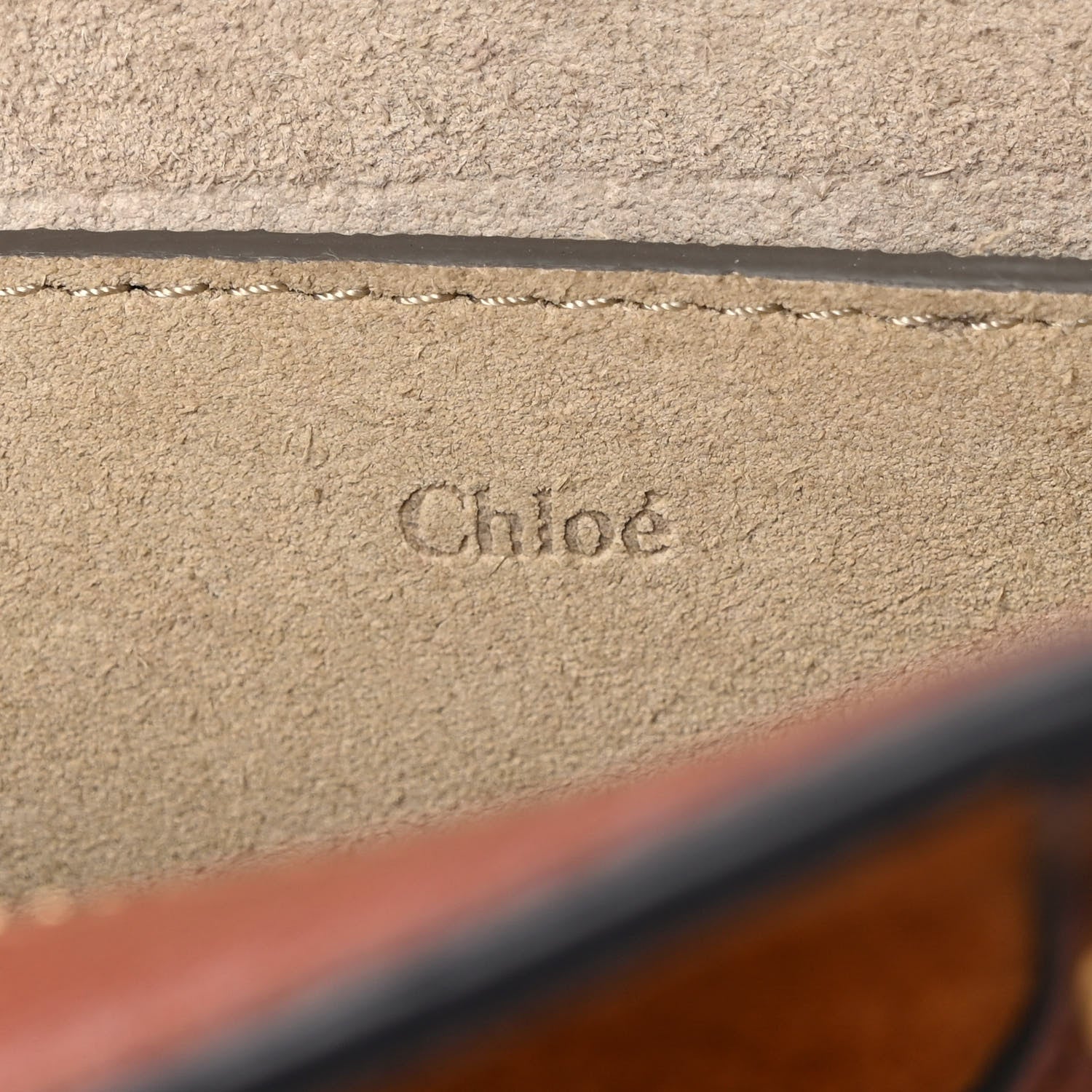 Chloe Calfskin Suede Mini Pixie Signature Belt Bag Caramel 6 of 9