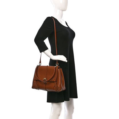 Chloe Grained Calfskin Medium Penelope Shoulder Bag Caramel 2 of 8