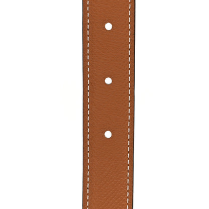 Hermes Swift Epsom 24mm Mini Constance H Belt 85 34 Black Gold 4 of 5