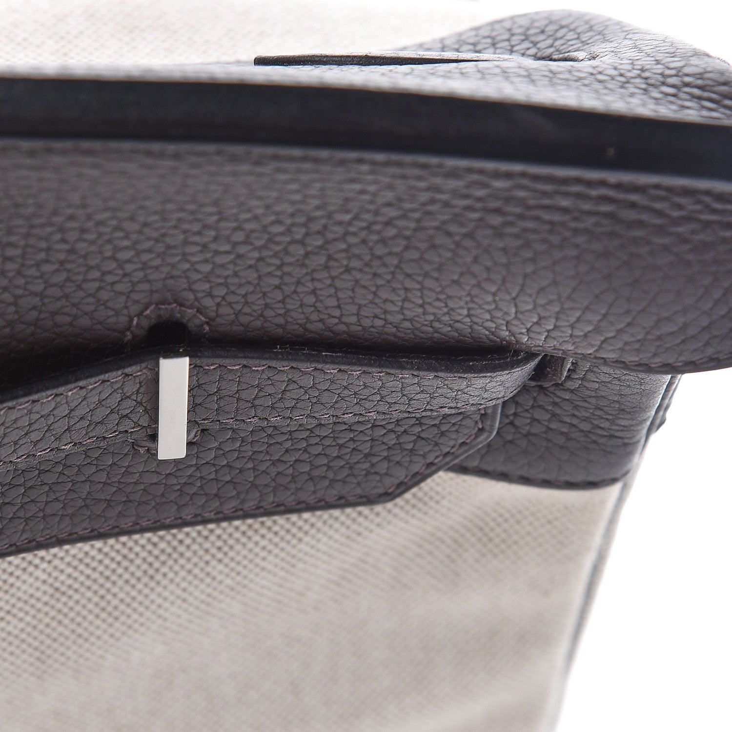 Hermes Toile Togo Birkin 40 Chocolate 36 of 37
