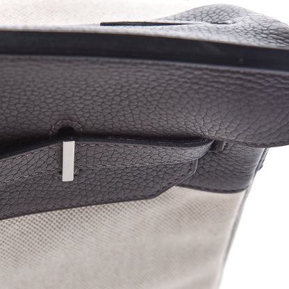 Hermes Toile Togo Birkin 40 Chocolate 36 of 37
